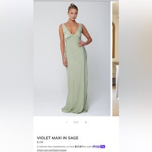 RESA Violet Maxi sage L NWT